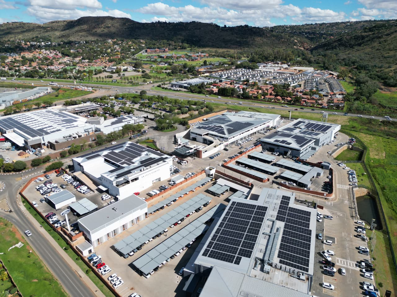 CFAO Head Office and dealer cluster commercial PV and storage installation